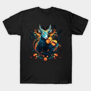 Antelope Playing Violin T-Shirt